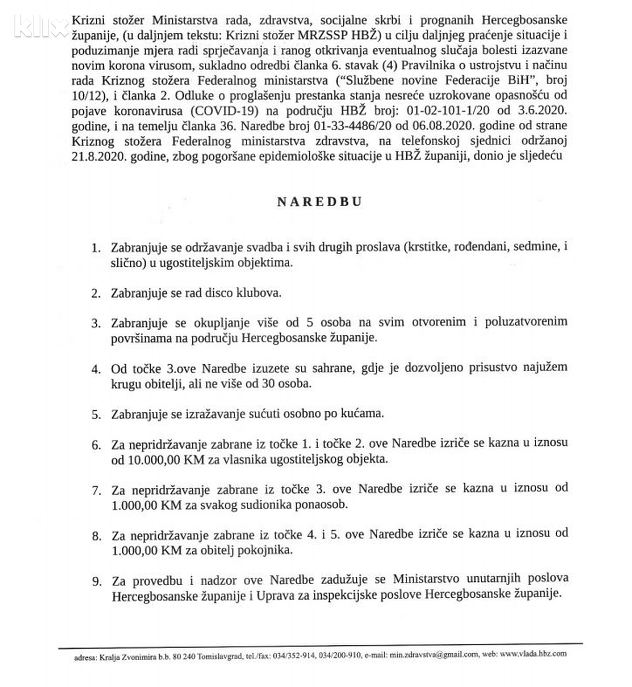 Predviđene novčane kazne