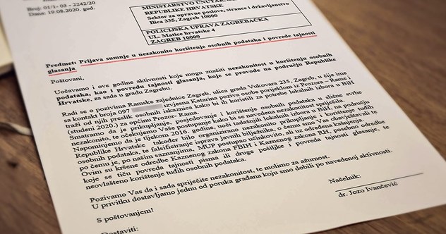 Prijava načelnika Općine Prozor-Rama, Foto: Index.hr