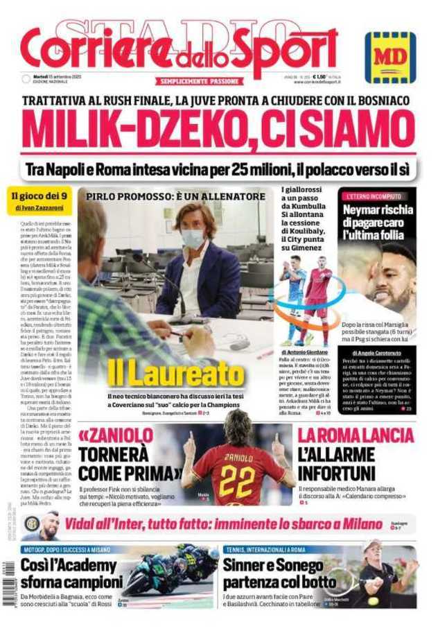 Naslovnica Corriere dello Sporta