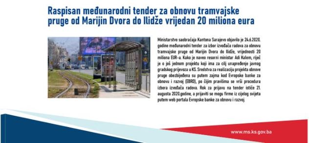 Foto: Vlada Kantona Sarajevo