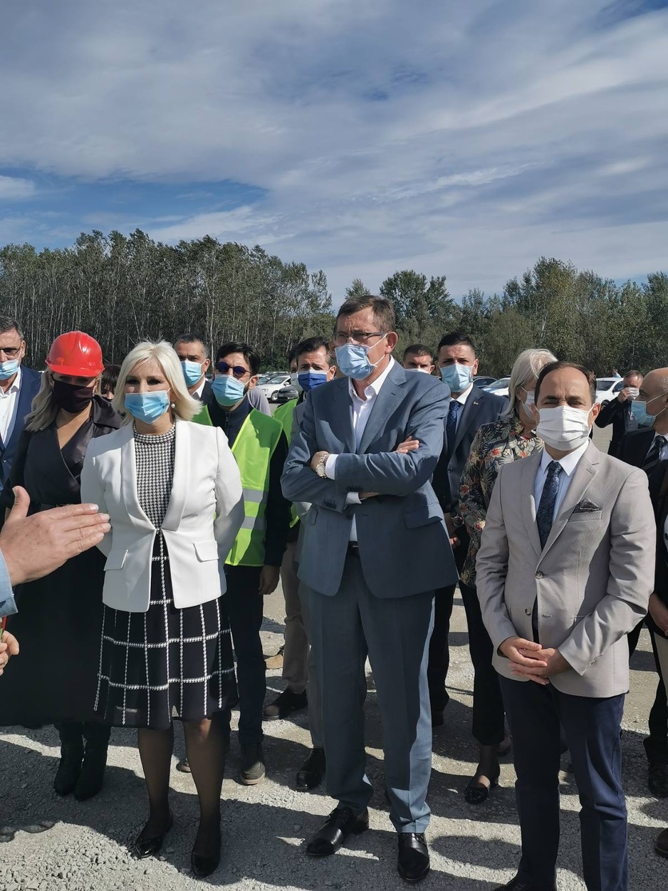 Ministri iz BiH i Srbije posjetili gradilište mosta na Savi (Foto: Ministarstvo prometa i komunikacija BiH)