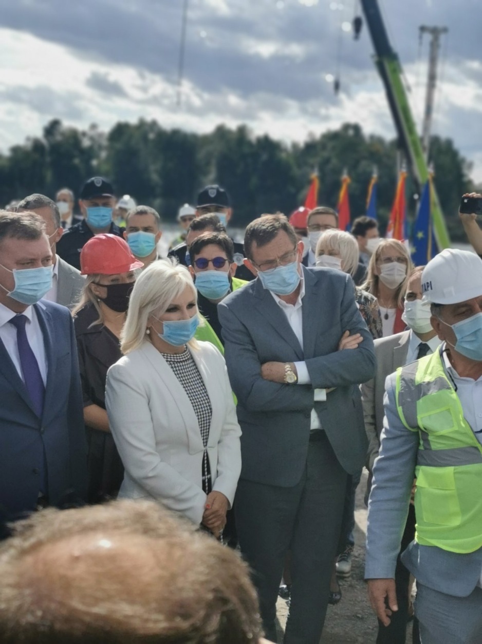 Ministri iz BiH i Srbije posjetili gradilište mosta na Savi (Foto: Ministarstvo prometa i komunikacija BiH)