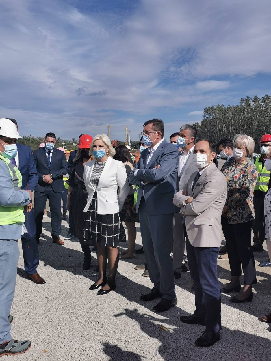 Ministri iz BiH i Srbije posjetili gradilište mosta na Savi (Foto: Ministarstvo prometa i komunikacija BiH)