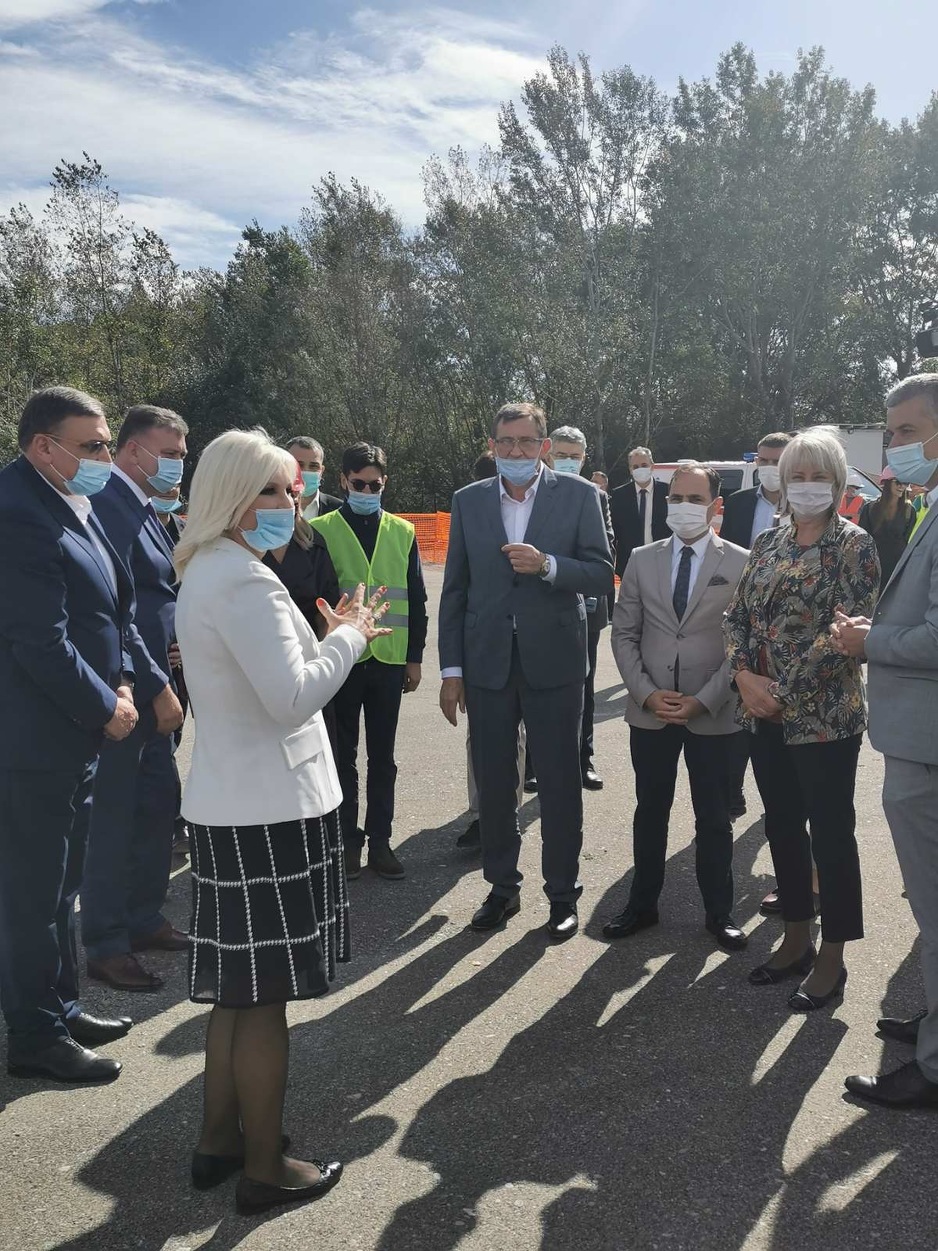 Ministri iz BiH i Srbije posjetili gradilište mosta na Savi (Foto: Ministarstvo prometa i komunikacija BiH)
