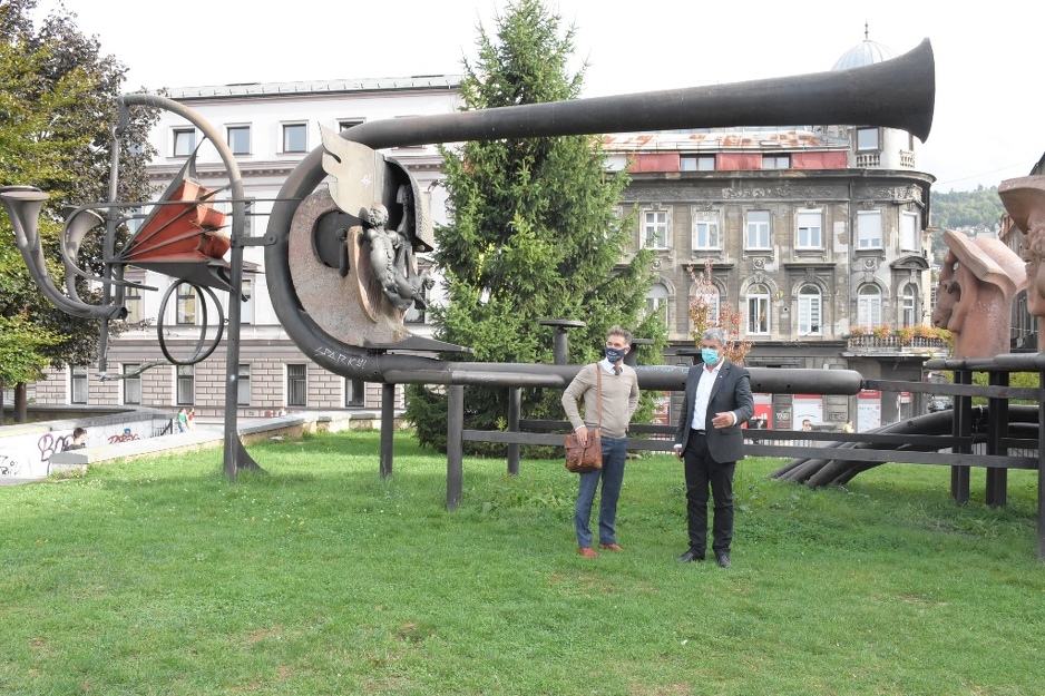 Ajnadžić i Lutz (Foto: Općina Centar Sarajevo)