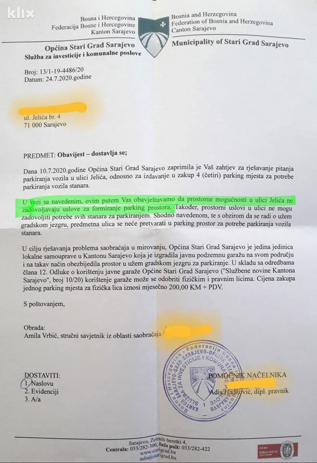 Odluka Općine Stari Grad (Foto: Čitatelj)