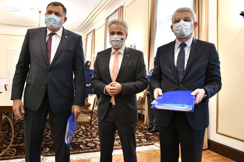 Susret članova Predsjedništva BiH sa šefom Delegacije EU (Foto: I. Š./Klix.ba)