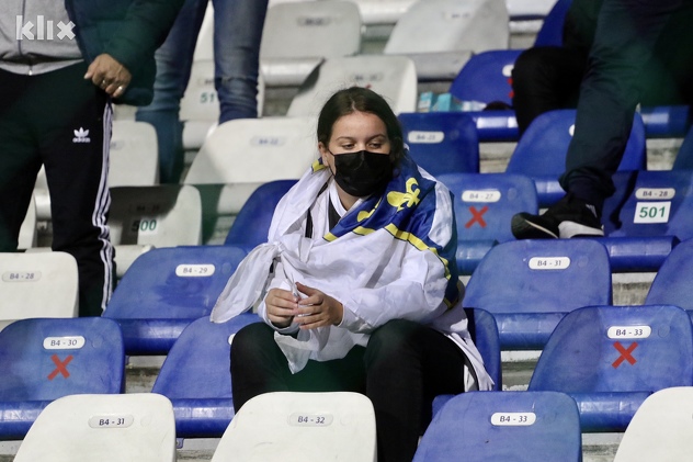Navijači na stadionu Grbavica (Foto: D. Ć./Klix.ba)