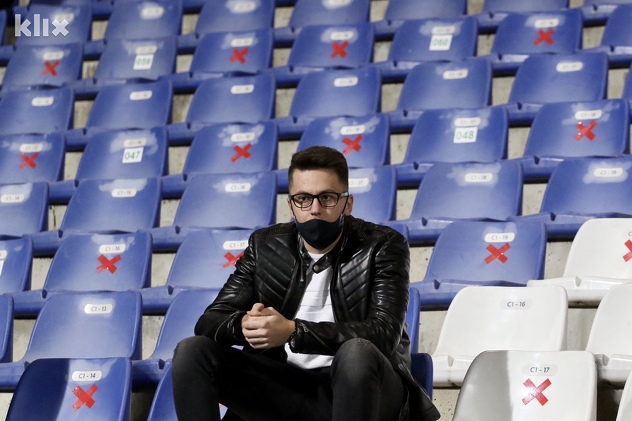Navijači na stadionu Grbavica (Foto: D. Ć./Klix.ba)