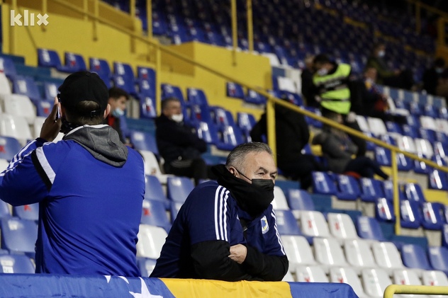 Navijači na stadionu Grbavica (Foto: D. Ć./Klix.ba)