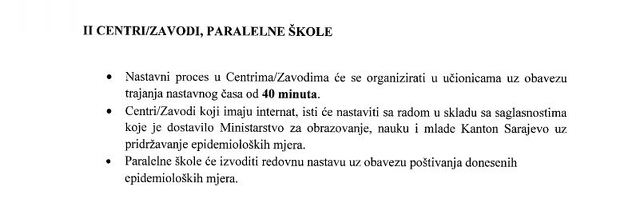 Odluka Ministarstva obrazovanja KS