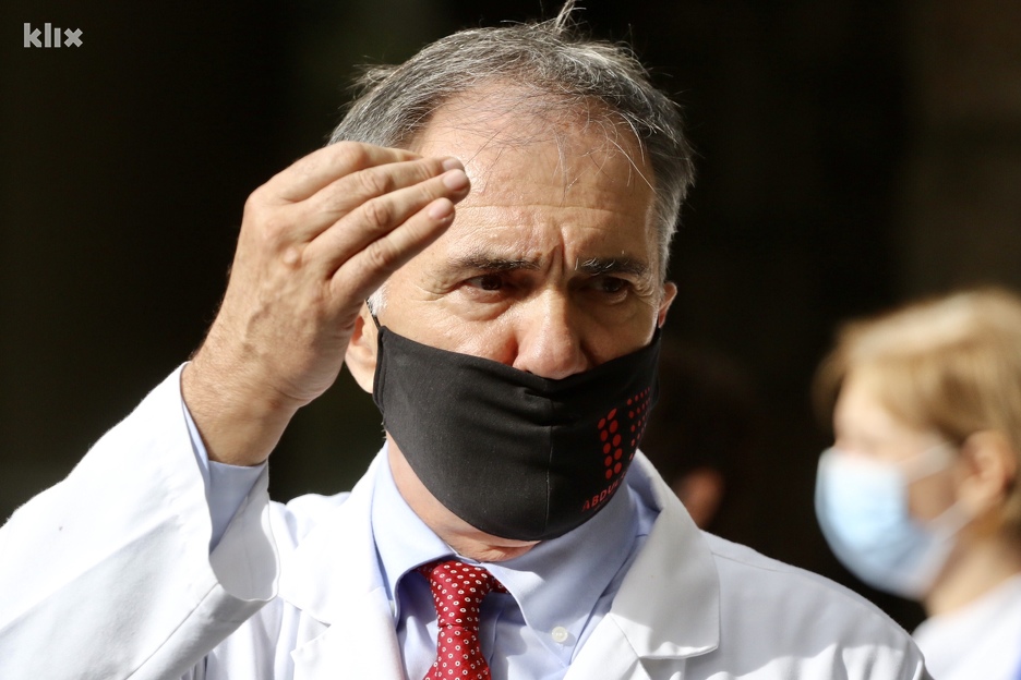 Ednan Drljević na današnjoj press konferenciji (Foto: D. Ć./Klix.ba)