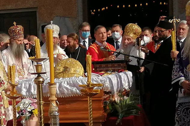 Patrijarh Irinej se obratio prisutnima (Foto: RTRS)