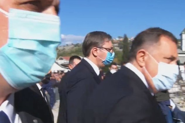 Na sahrani prisustvovali Dodik i Vučić (Foto: RTRS)