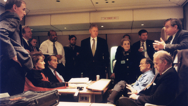 Sa Billom Clintonom na putu prema BiH 1997. godine