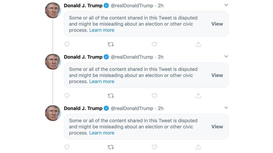 Oznaka na Trumpovim objavama