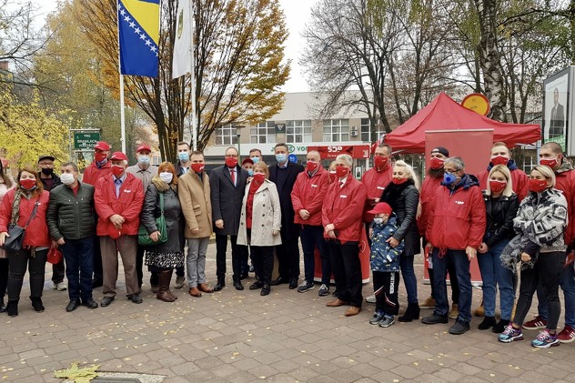 Bećirović u Vogošći (Foto: SDP)