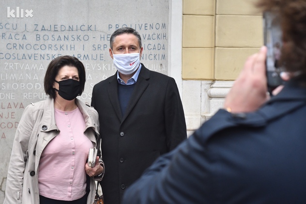 Denis Bećirović podržao stranačke kolege u Kantonu Sarajevo (Foto: T. S./Klix.ba)