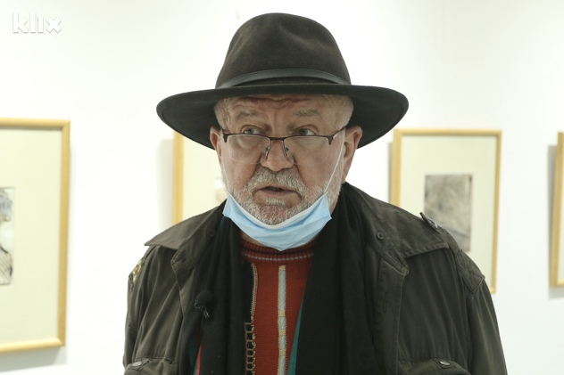 Akademski slikar Džeko Hodžić (Foto: D. Ć./Klix.ba)