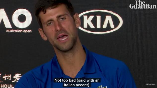 Trenutak kada se Đoković našalio s italijanskim novinarom 2019. godine