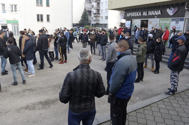 Protest u Hadžićima zbog ubistva Jasmina Berovića (Foto: D. Ć./Klix.ba)