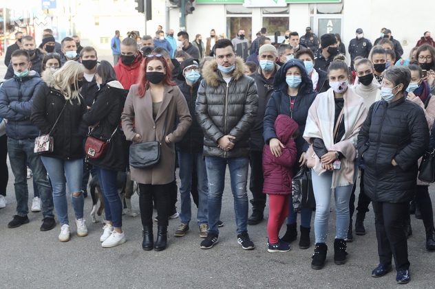 Protest u Hadžićima zbog ubistva Jasmina Berovića (Foto: D. Ć./Klix.ba)