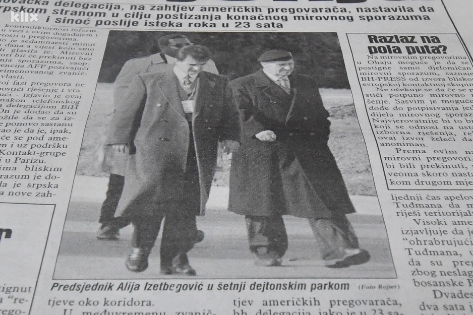 Dnevni avaz o djelimičnom miru (Foto: D. Ć./Klix.ba)