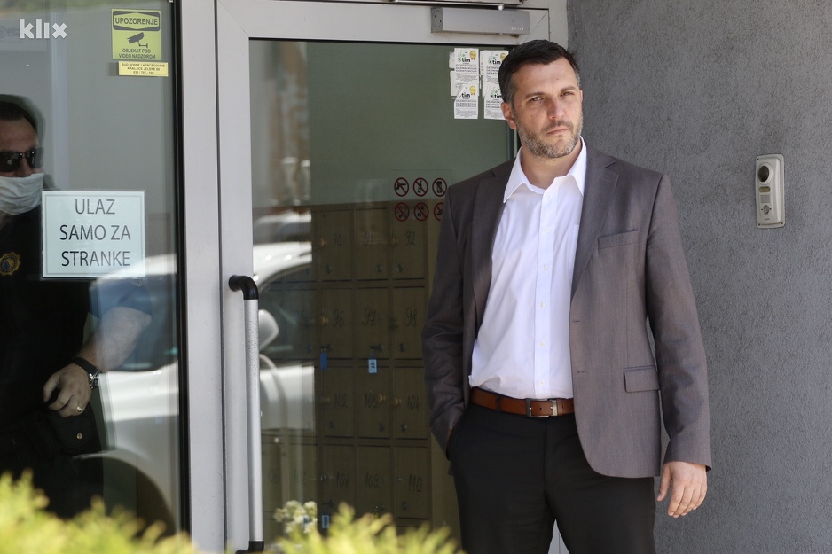 Aleksandar Zolak ispred Tužilaštva BiH (Foto: D. Ć./Klix.ba)