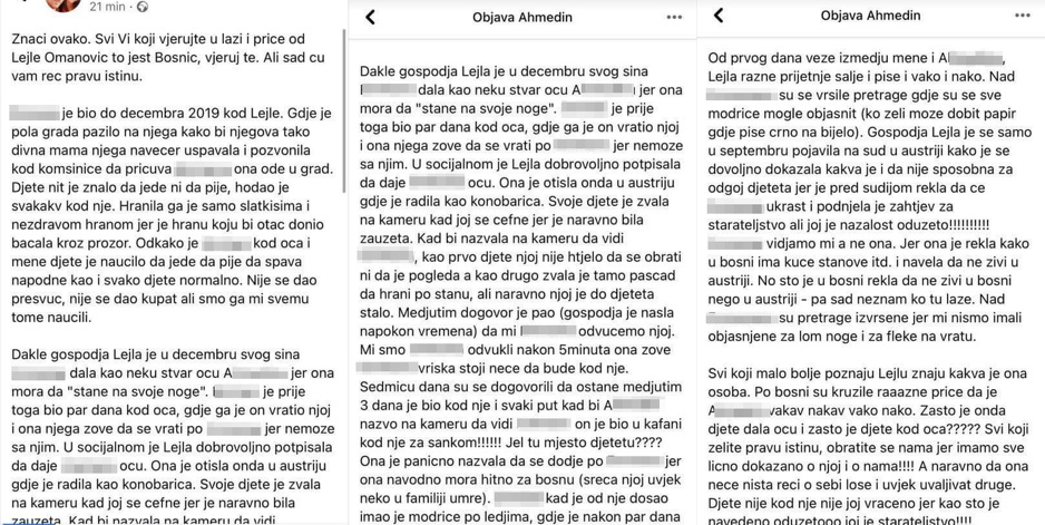 Status s profila oca i maćehe koji je obrisan