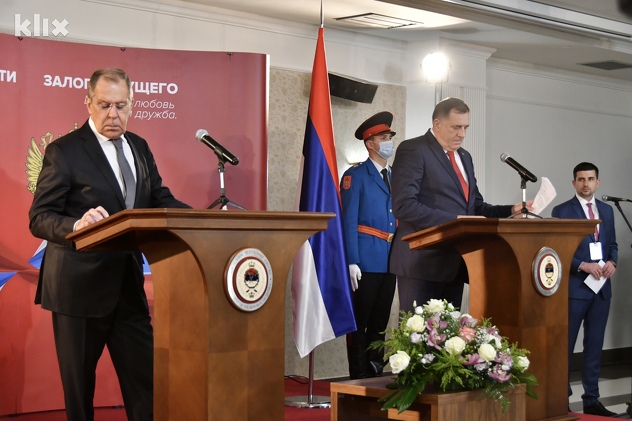 Nakon što se sastao sa Dodikom, Lavrov je iznio svoje stavove (Foto: I. Š./Klix.ba)