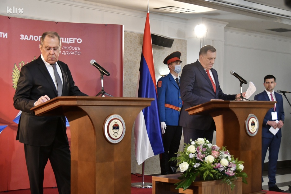Nakon što se sastao sa Dodikom, Lavrov je iznio svoje stavove (Foto: I. Š./Klix.ba)