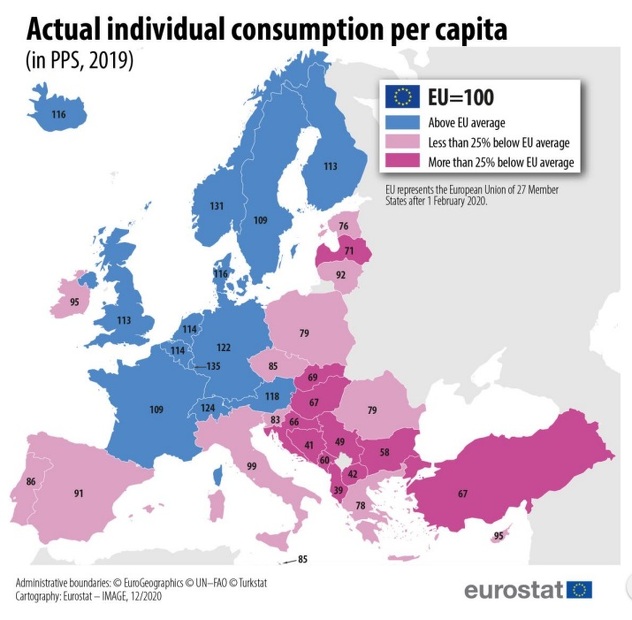 Mapa Eurostata