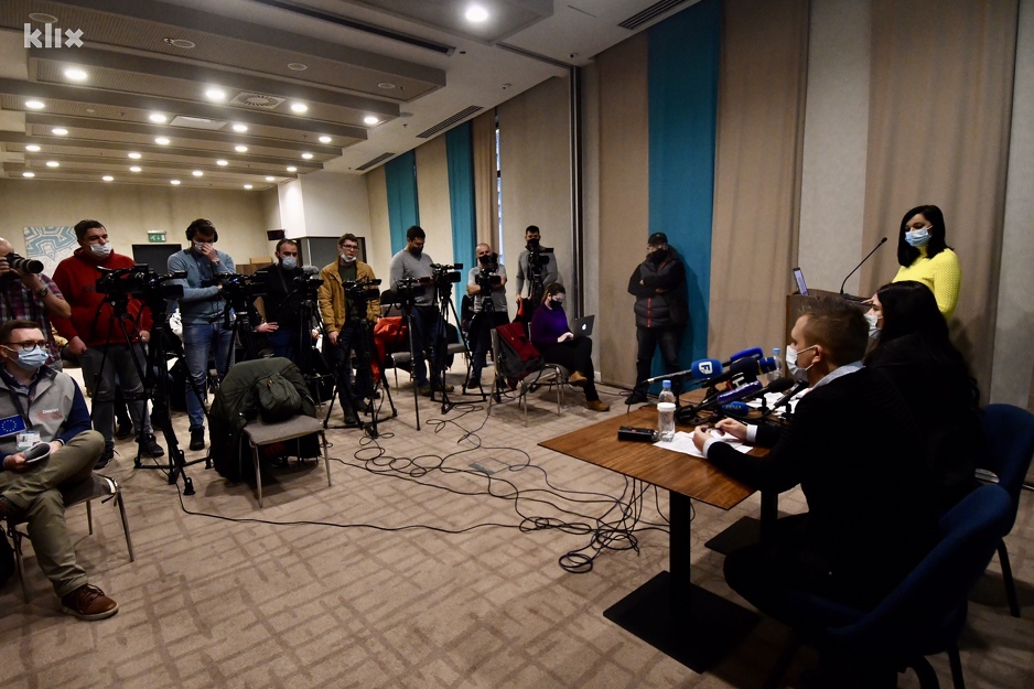 Konferencija za medije povodom Međunarodnog dana migranata (Foto: T. S./Klix.ba)