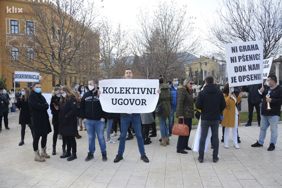 Medicinari traže potpisivanje novog kolektivnog ugovora (Foto: G. Š./Klix.ba)