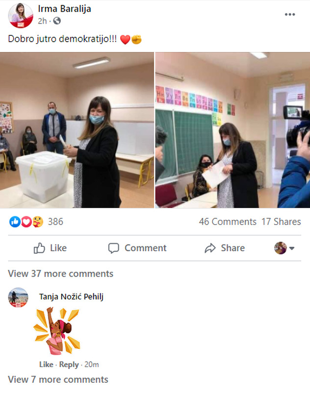 Irma Baralija ovjekovječila historijski trenutak