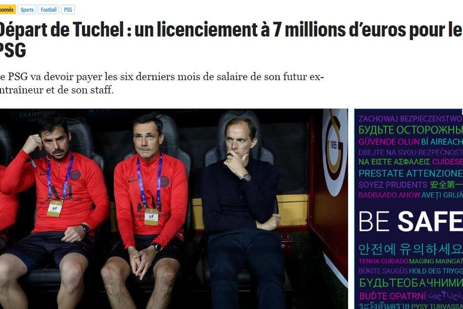 Le Parisien piše da će Tuchel dobiti sedam miliona eura od PSG-a