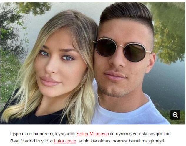 Sofija Milošević i Luka Jović (Foto: Screenshot/hurriyet.com.tr)