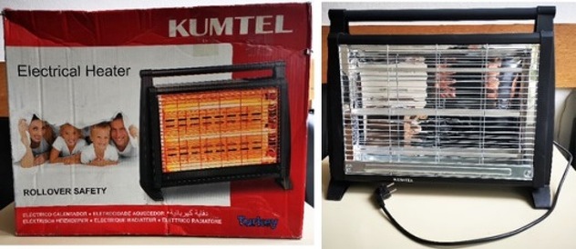 Sporne grijalice/Foto:Agencija za nadzor tržišta BiH