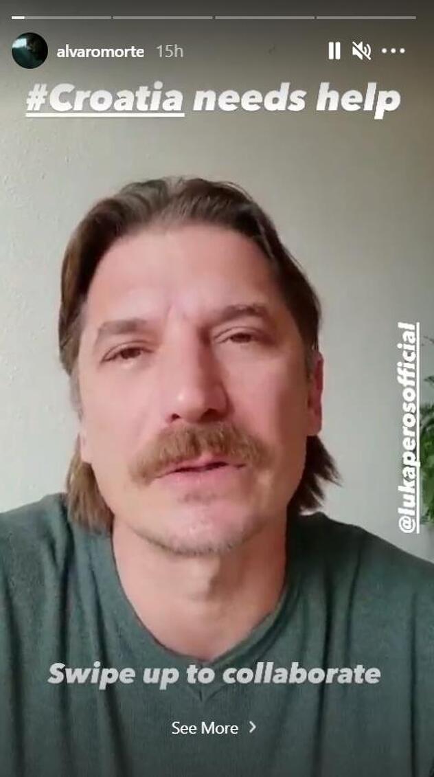Story na Instagramu Alvara Mortea, Screenshot: Instagram