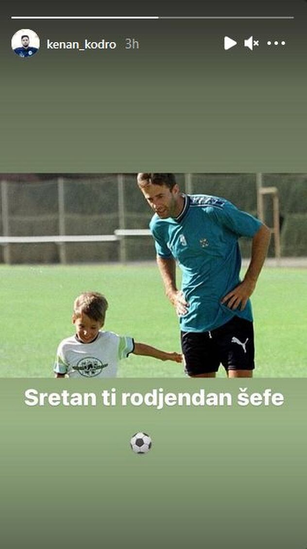 Kenan je uz oca Mehu napravio prve nogometne korake (Foto: Instagram)