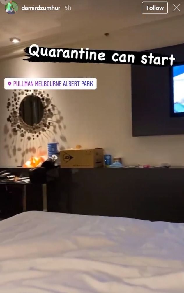 Instagram story najboljeg bh. tenisera Damira Džumhura