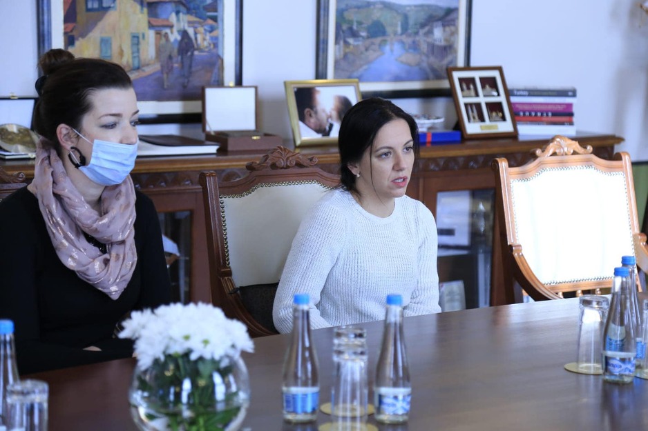 Buljubašić tokom sastanka u Gradskoj upravi