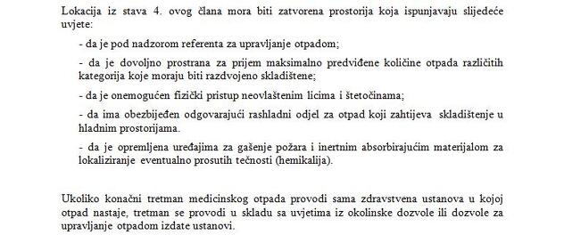 Uslovi zatvorene prostorije prema Pravilniku o upravljanju otpadom
