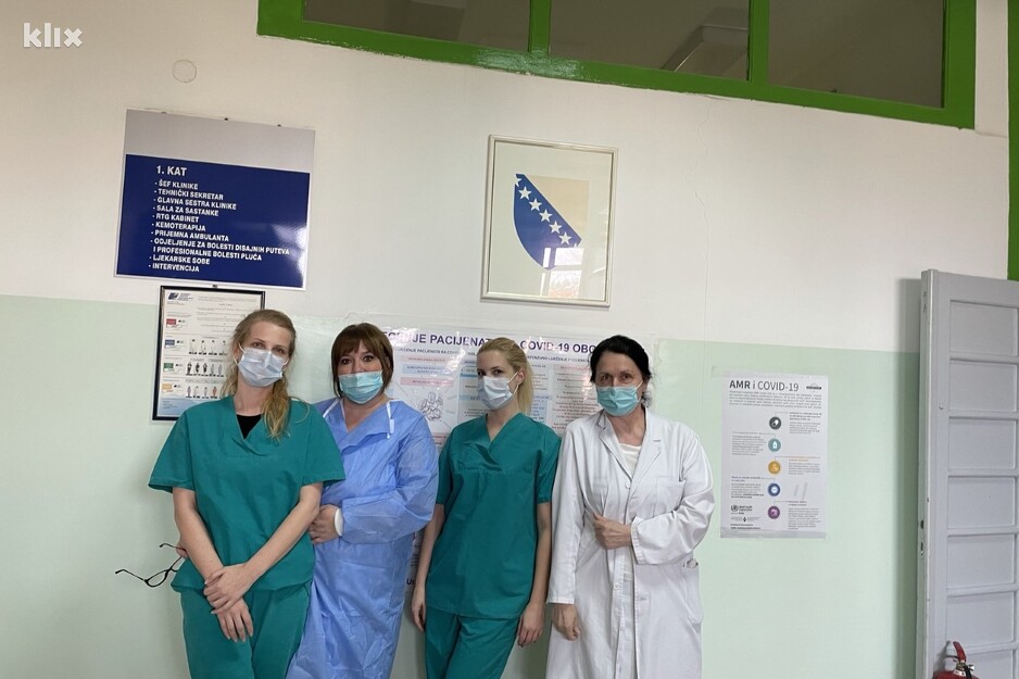 Anesteziologija Katica-Mulalić sa saradnicima u izolatoriju