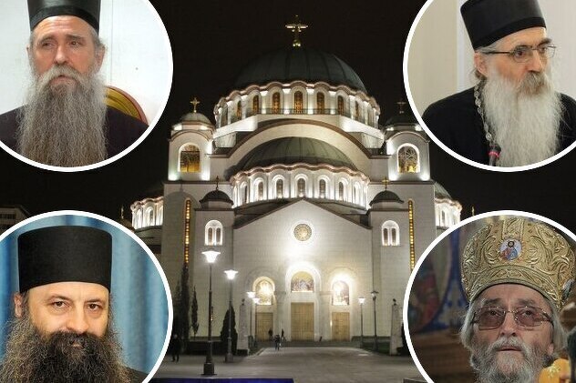 Najozbiljniji kandidati: Joankije (gore-lijevo), Porfirije (dolje-lijevo), Irinej (gore-desno), Jefrem (dolje-desno)