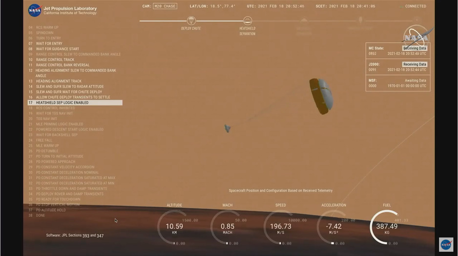Trenutak silaska na Mars
