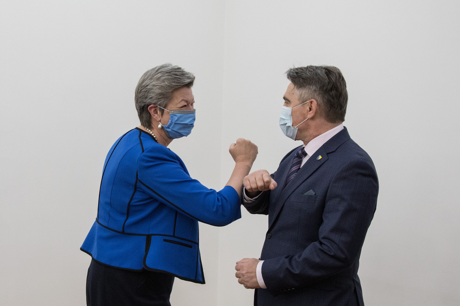 Johansson i Komšić (Foto: Predsjedništvo BiH)