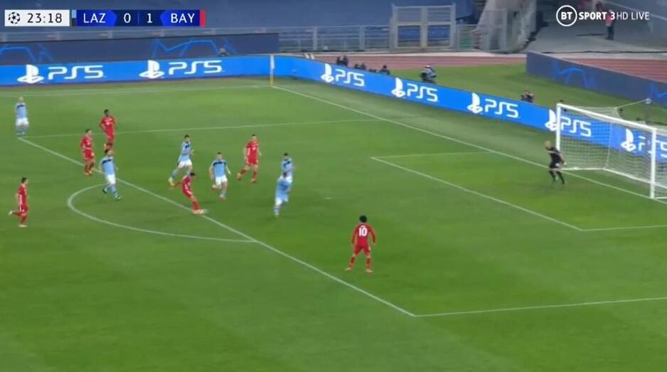 Trenutak kada je Musiala postigao drugi gol za Bayern protiv Lazija