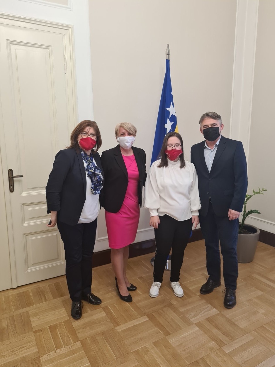 Sastanku je prisustvovala i prof.dr Kada Delić – Selimović direktorica Specijalne olimpijade BiH