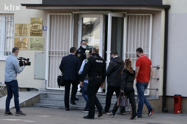 Predstavnici ugostitelja prilikom ulaska na sastanak (Foto: A. K./Klix.ba)